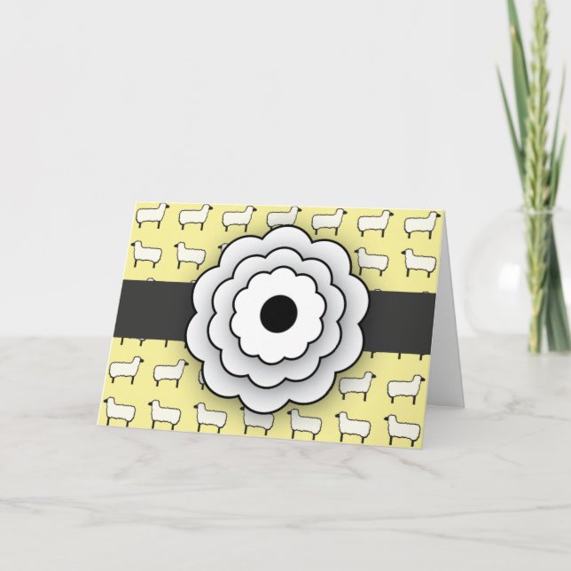 Carte de remerciements de moutons (Devant)