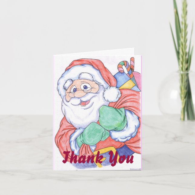 Carte de remerciements de Noël (Devant)