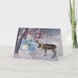 Carte de remerciements de Noël