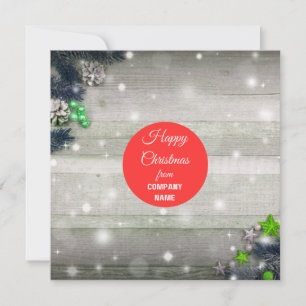 Carte de remerciements de Noël - Anglais