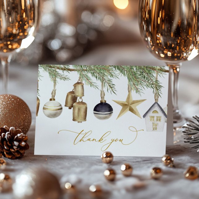 Carte de remerciements de Noël d'hiver (Créateur téléchargé)