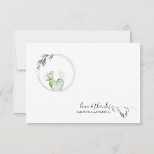 Carte de remerciements de Noël unique