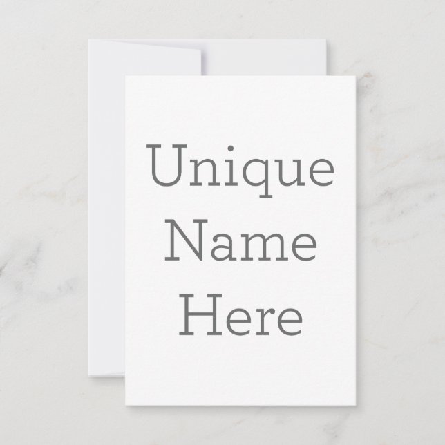 Carte de remerciements simple 8.9 cm x 12.7 cm (Devant)