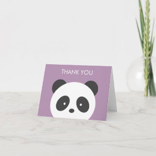 Carte de remerciements de panda