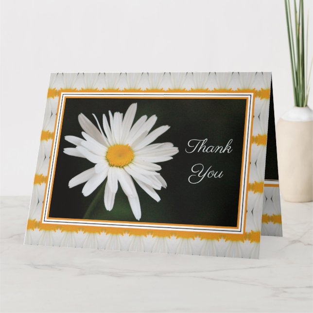 Carte de remerciements de papier de salutation (Devant)