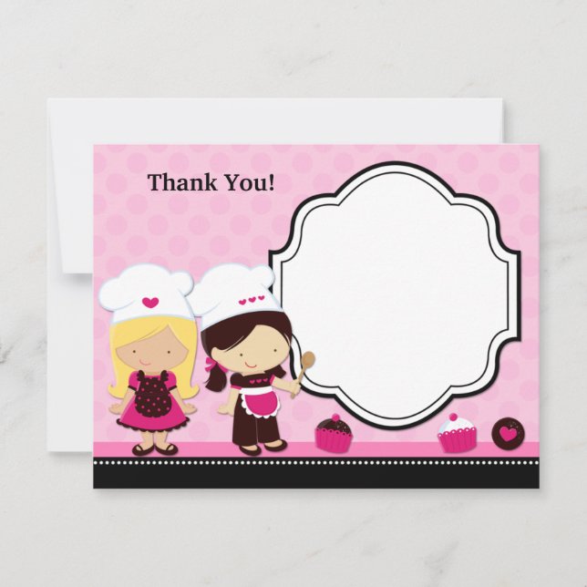 Carte de remerciements de partie de cuisson (Devant)