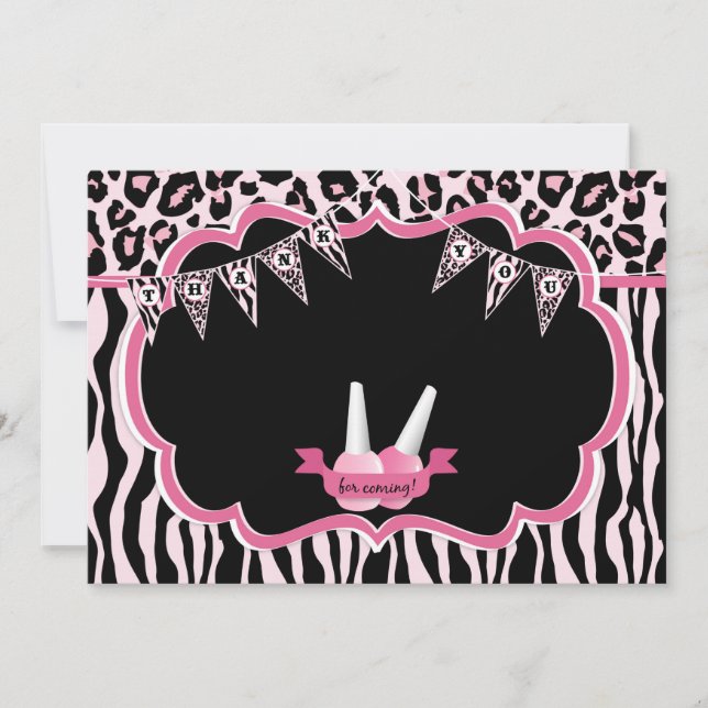 Carte de remerciements de partie de spa de (Devant)