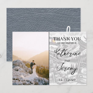 Carte de remerciements de passeport Silver Colorad