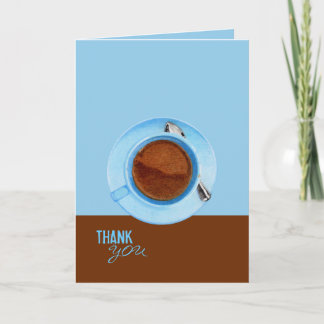 Carte de remerciements de pause café