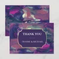 Carte de remerciements de peinture acrylique en gr