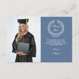 Carte de remerciements de photo de guirlande