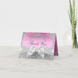 Carte de remerciements de princesse Winter