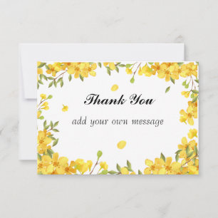 carte de remerciements de printemps