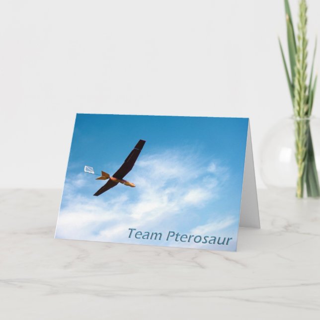 Carte de remerciements de Pterosaur d'équipe (Devant)