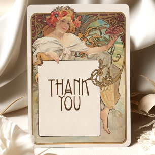 Carte de remerciements de raisins de cépages Art n