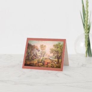 Carte de remerciements de récolte à domicile des a