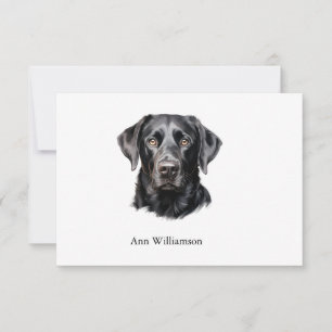 Carte de remerciements de récupération du Labrador
