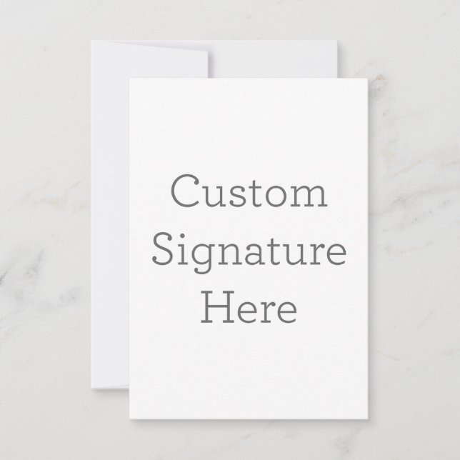 Carte de remerciements simple 8.9 cm x 12.7 cm (Devant)