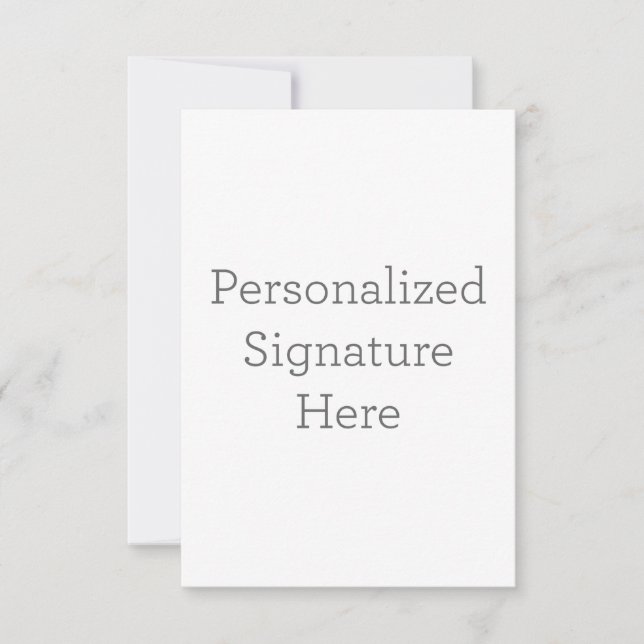 Carte de remerciements simple 8.9 cm x 12.7 cm (Devant)