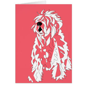 Carte de remerciements de sitter pour chien gonflé