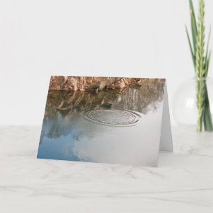CARTE DE REMERCIEMENTS de sympathie pour l'eau