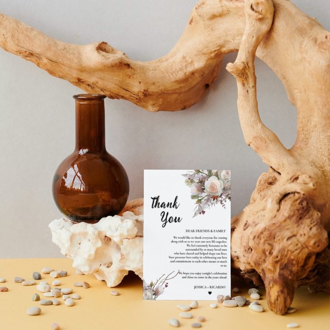 Carte de remerciements de table de devis mariage a (Créateur téléchargé)