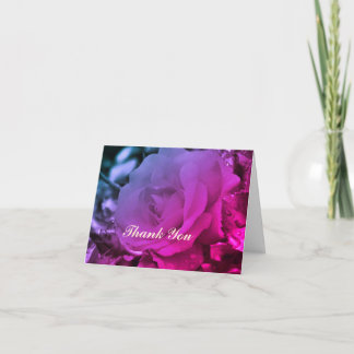 Carte de remerciements de teinte couleur Rose Sepi