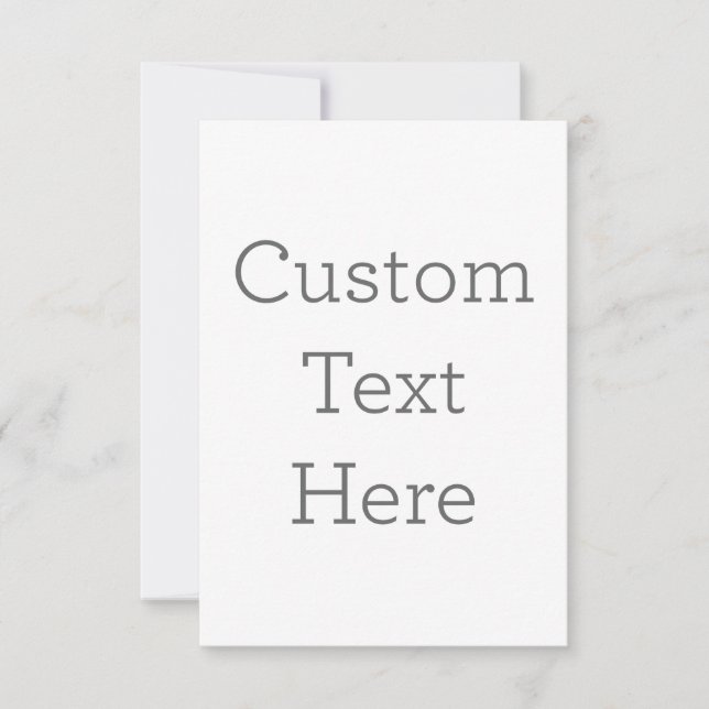 Carte de remerciements simple 8.9 cm x 12.7 cm (Devant)