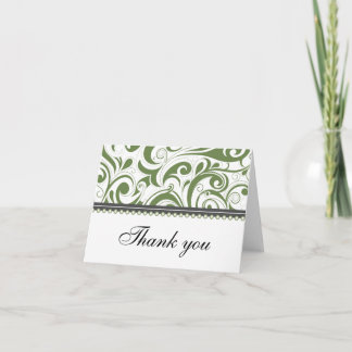 Carte de remerciements de tourbillons de sage soph