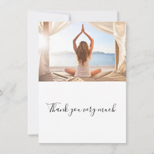Carte de remerciements de yoga Femme Poster en Y