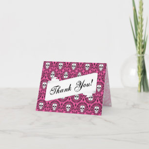 Carte De Remerciements Dead Damask
