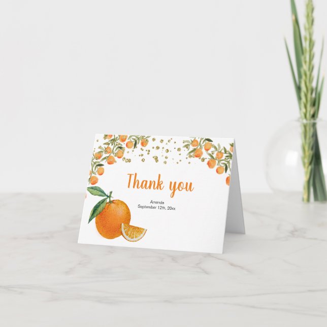 Carte de remerciements debout Little Cutie (Devant)