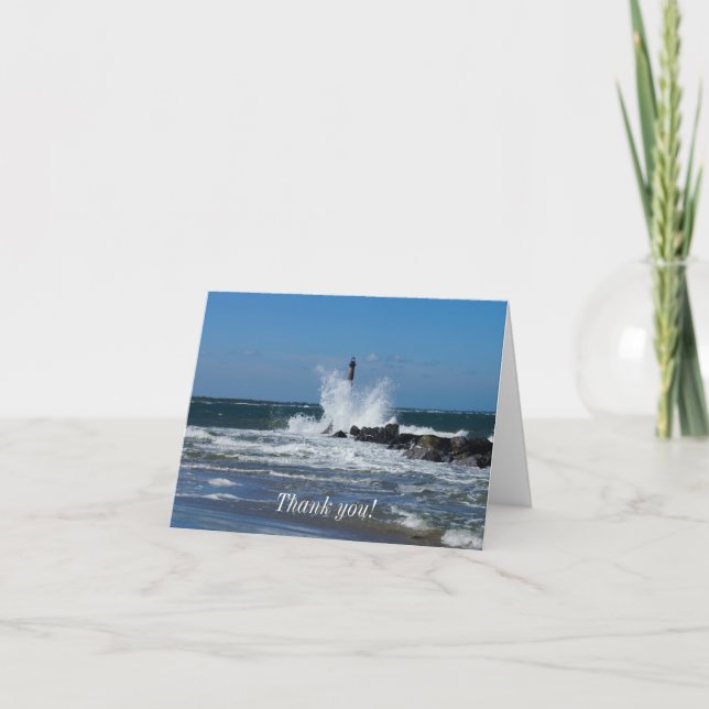 Carte de remerciements d'éclaboussure du phare de  (Devant)