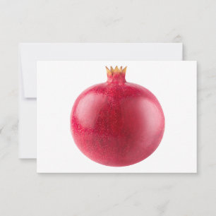 Carte De Remerciements Décoration d'art de grenade rouge entière fraîche