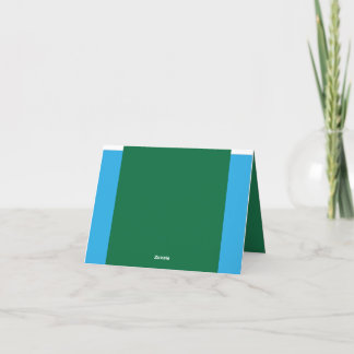 Carte De Remerciements Découvrez le mélange parfait de vert, azur, aqua,