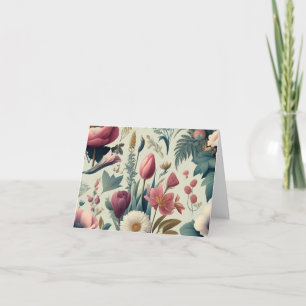 Carte De Remerciements Découvrez un motif botanique floral printanier épo