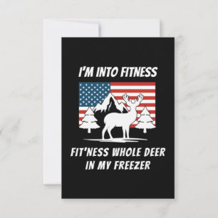 Carte De Remerciements Deer In My Freezer - Deer Hunter Deer Hunter Deer