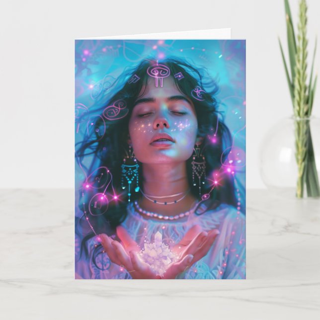 Carte De Remerciements *~* Déesse SC4 Cristal Vierge (Devant)