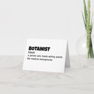 Carte De Remerciements Définition du scientifique Plante Hilarié