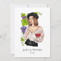 Dégustation de vin de fille française