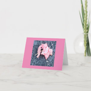 Carte De Remerciements 🐘 d'éléphant rose Abstrait