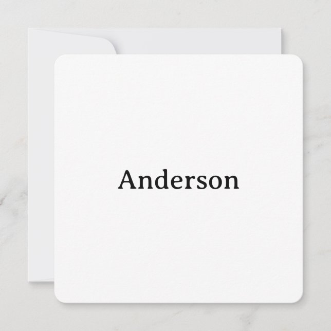 Carte De Remerciements Delete Text Replace Own Design 5.25" Rounded (Devant)