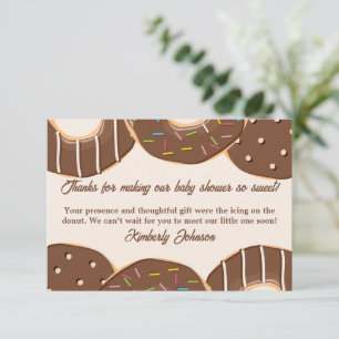 Carte De Remerciements Délice de Donut au Chocolat
