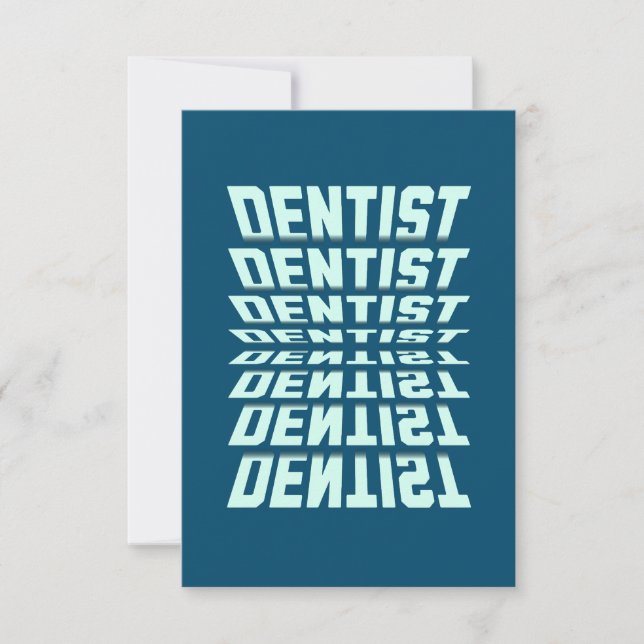 Carte De Remerciements Dentiste Rolodex (Devant)
