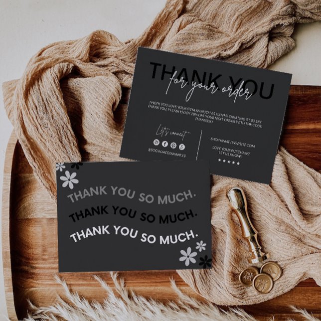 Carte de remerciements d'entreprise moderne (Modern Business Thank You Card)
