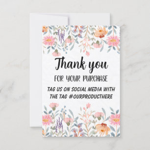 Carte de remerciements d'entreprise personnalisée