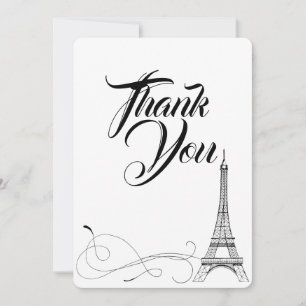 Carte de remerciements des Doodles Parisiens