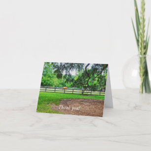 Carte de remerciements des tables Boone Hall