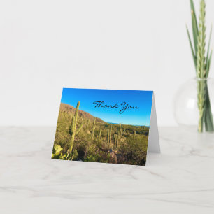 Carte De Remerciements Desert Southwest Photo Cactus Thank You Card