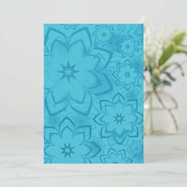 Carte De Remerciements Design floral 16 (Debout devant)